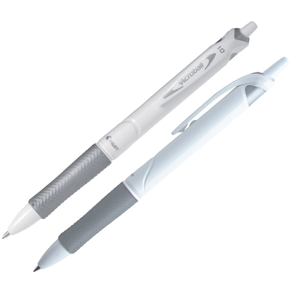 PILOT - 011293 - Penna a sfera a scatto Acroball Pure White Begreen  - punta 1,0mm - nero - Pilot