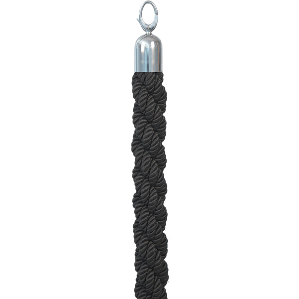 SECURIT - RS-CLRP-CHBL - Cordone intrecciato per colonnina segnapercorso - colore nero - lunghezza 150 cm - Securit
