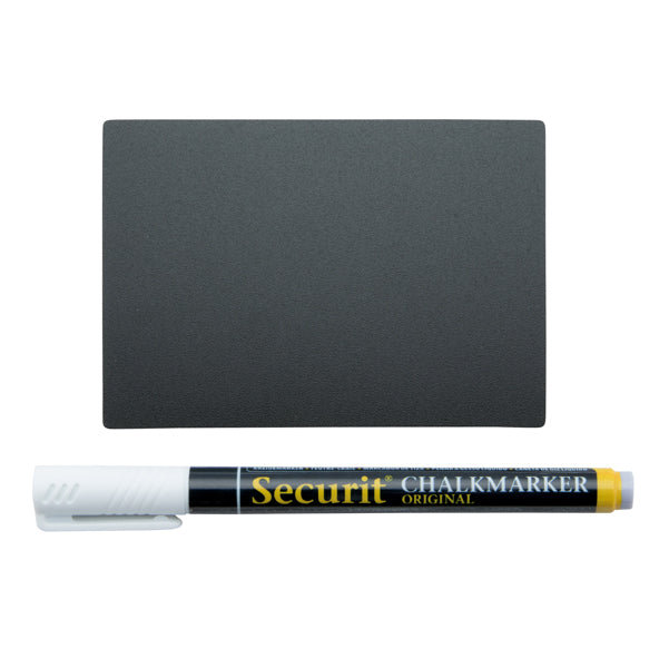 SECURIT - TAG-A7-WT - Targhette - 7,4 x 10,5 cm (A7) - nero - Securit - set 20 pezzi