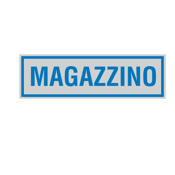 CARTELLI SEGNALATORI - 96696 - Targhetta adesiva - MAGAZZINO - 16,5 x 5 cm - Cartelli Segnalatori