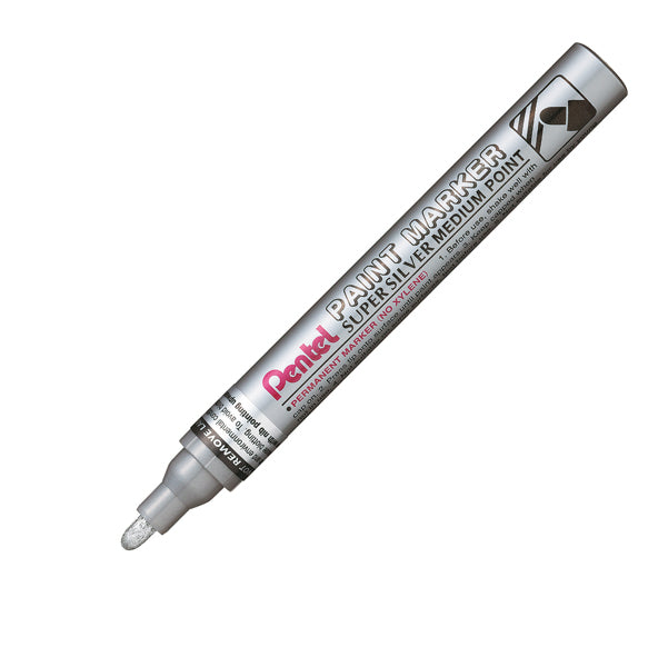 PENTEL - MMP10-Z - Marcatore Paint Marker Linea Amiko - punta media 4,50mm - argento - Pentel