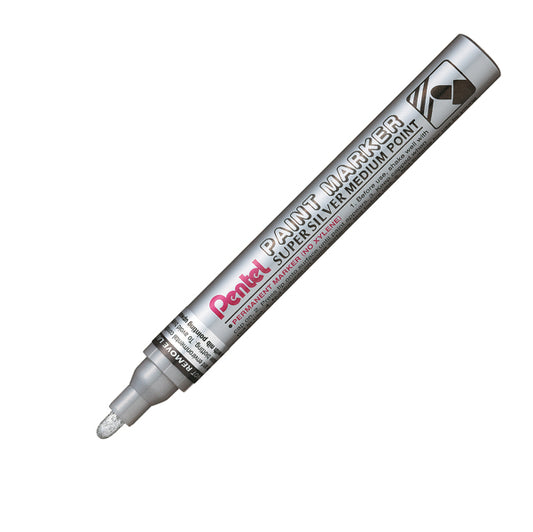 PENTEL - MMP10-Z - Marcatore Paint Marker Linea Amiko - punta media 4,50mm - argento - Pentel