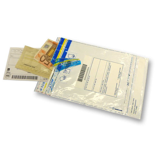 VIVA - 3705 - Busta di sicurezza - 16 x 22,5 cm - 70 micron - LDPE riciclabile - Viva - conf. 50 pezzi