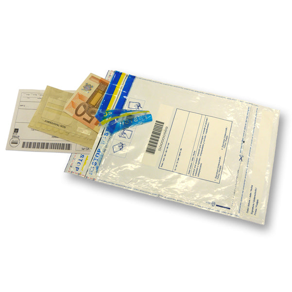 VIVA - 3715 - Busta di sicurezza - 36,5 x 45,5 cm - 70 micron - LDPE riciclabile - Viva - conf. 25 pezzi