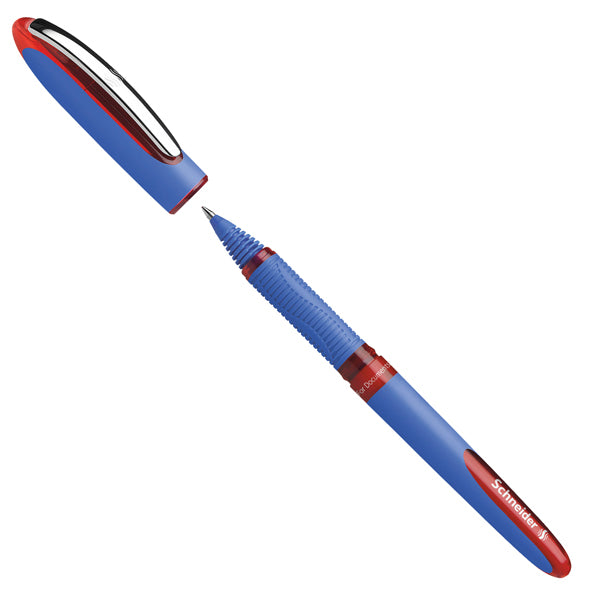 SCHNEIDER - P183202 - Roller One Hybrid C con cappuccio - tratto 0,5mm - rosso - Schneider