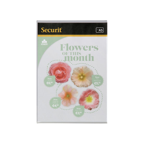 SECURIT - PFT-ACL-A5 - Display PortamenU' a L - 14,8 x 21 cm (A5) - Securit