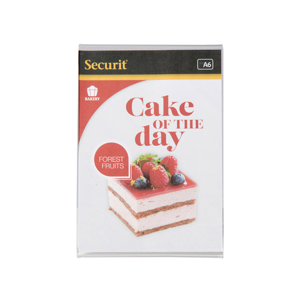 SECURIT - PFT-ACL-A6 - Display PortamenU' a L - 10,5 x 15 cm (A6) - Securit
