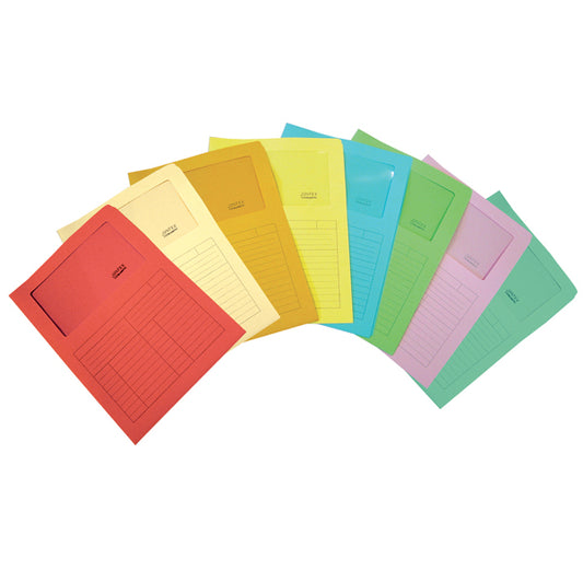 BLASETTI - 0581 - Cartelline a L con finestra Sintex - cartoncino 120 gr - 22x31 cm - rosso - Blasetti - conf. 50 pezzi