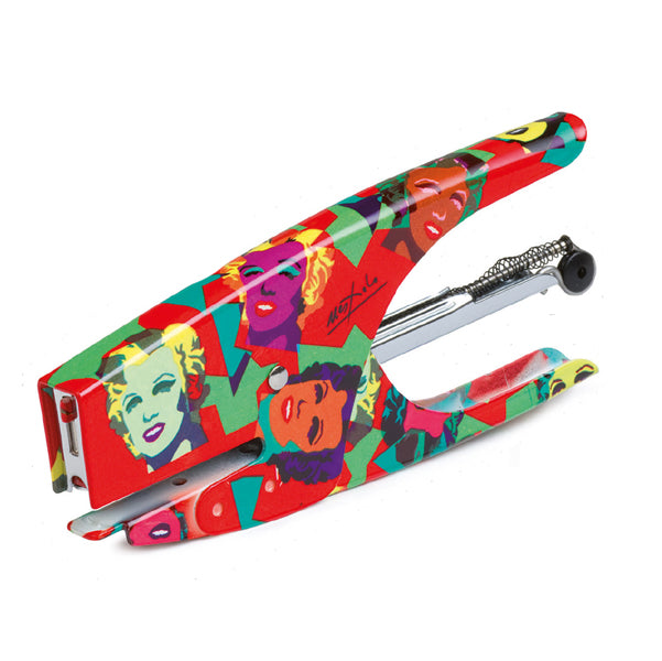 ITERNET - 0083 - Cucitrice a pinza Pop Art - punti 6-4 - Marylin - acciaio cromato - Iternet