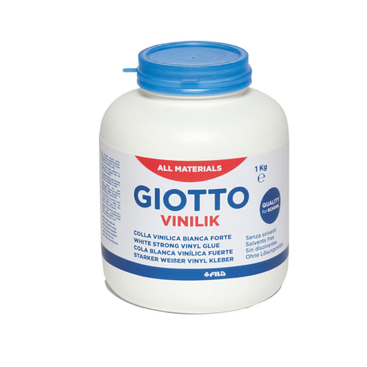 GIOTTO - 543000 - Colla vinilica Vinilik - barattolo 1 kg - bianco - Giotto