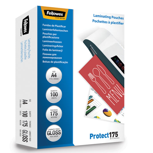 FELLOWES - 5308803 - Pouches Protect175 - A3 - 303x426 mm - 2x175 micron - Fellowes - scatola 100 pezzi