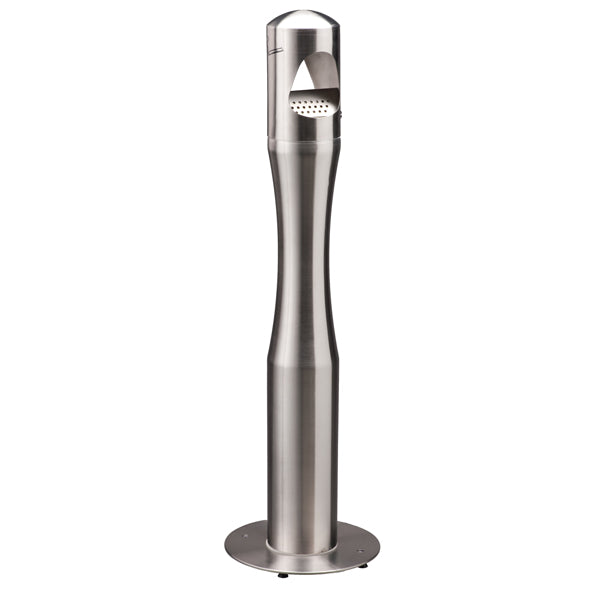MEDIALINTERNATIONAL - 108007 - Portacenere a colonnna - diametro 13 cm - H 108 cm - acciaio inox - Medial International