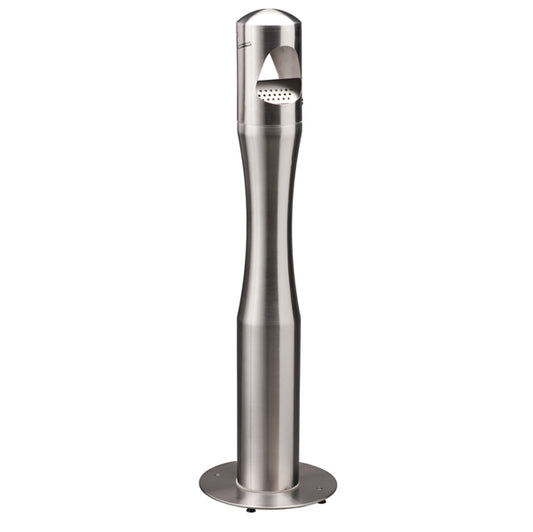 MEDIALINTERNATIONAL - 108007 - Portacenere a colonnna - diametro 13 cm - H 108 cm - acciaio inox - Medial International