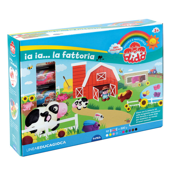 DIDO - 350200 - DidO' Farm - 10 salsiciotti - con formine e scenario 3d - DiDO'
