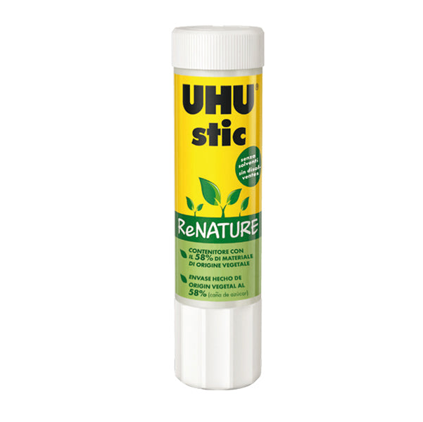 UHU - 45122 - Colla UHU Stic ReNATURE - 8,2 gr - bianco - UHU