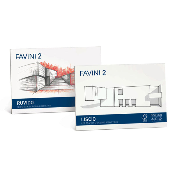 FAVINI - A140514 - Album Favini 2 - 24x33cm - 110gr - 20 fogli - liscio - Favini