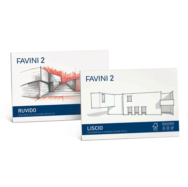 FAVINI - A150514 - Album Favini 2 - 24x33cm - 110gr - 20 fogli - liscio squadrato - Favini