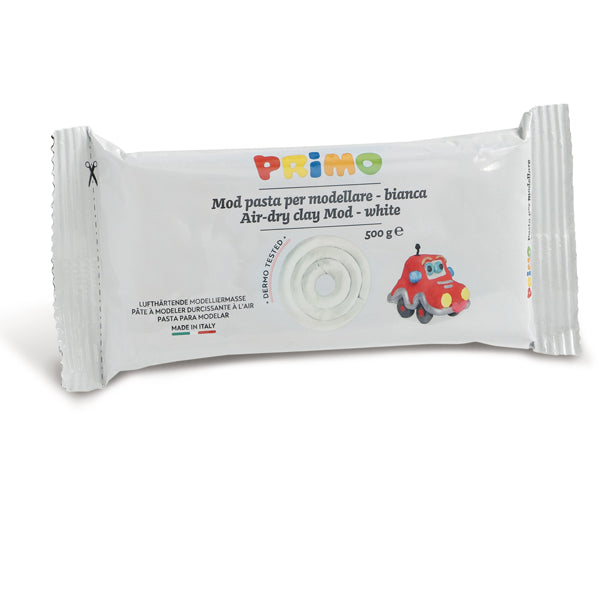 PRIMO - MOROCOLOR - 285MOD500B - Pasta da modellare - 500gr - bianco - Primo