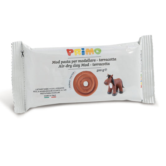 PRIMO - MOROCOLOR - 286MOD500T - Pasta da modellare - 500gr - terracotta - Primo