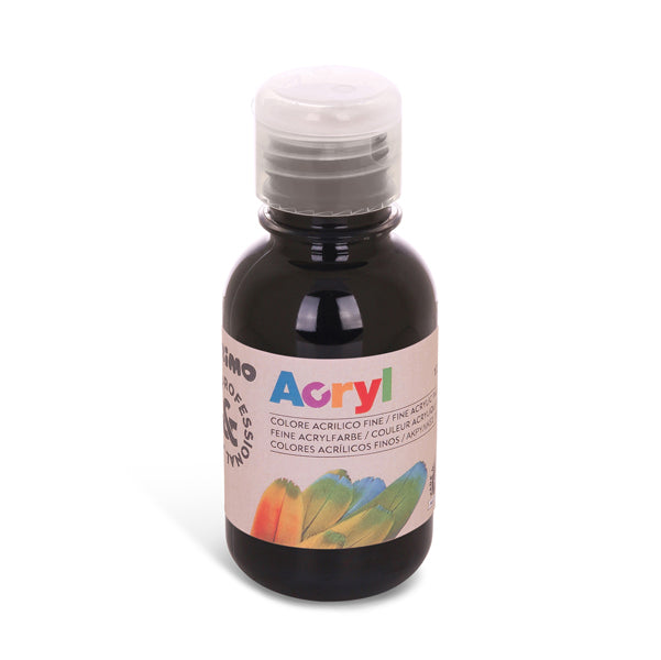 PRIMO - MOROCOLOR - 402TA125800 - Colori Acryl - 125ml - nero - Primo