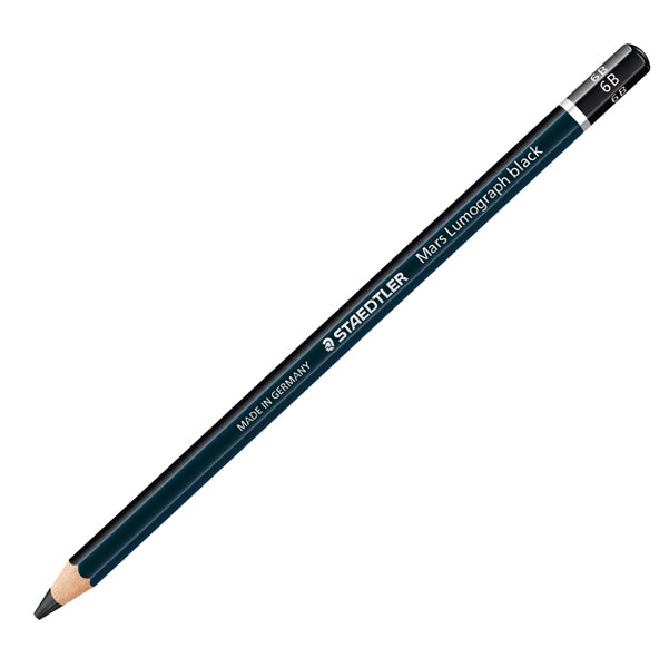 STAEDTLER - 100B-6B - Matita di grafite tipo carboncino Mars Lumograph Black - gradazione 6B - Staedtler