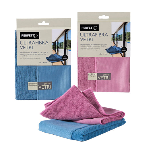 PERFETTO - 0319A - Panno Ultrafibra Vetri - microfibra - 40x40 cm - Perfetto