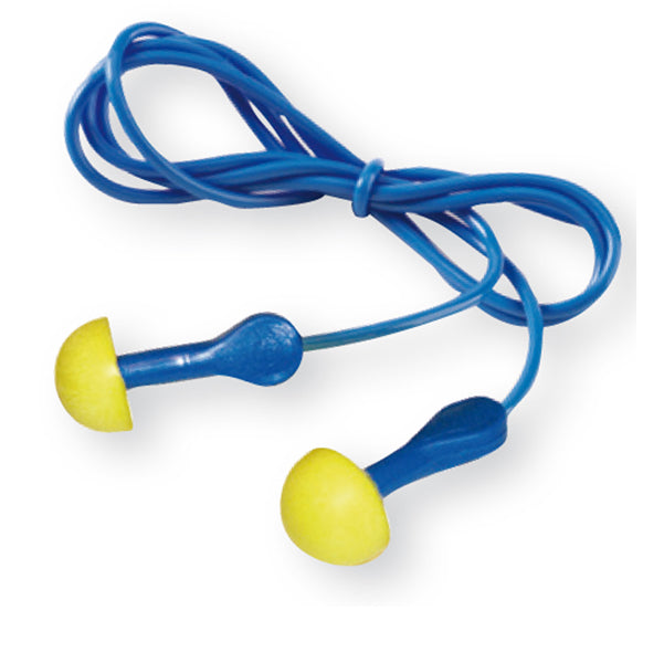 3M - 36075 - Inserti auricolari E.A.R. Express con cordicella - SNR 38 dB - giallo-blu - 3M - conf. 100 pezzi