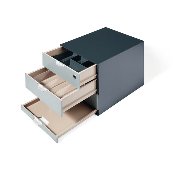 DURABLE - 3385-58 - Set Coffee Point Box - 2 organizer inclusi - 28,9x27,9x35,4 cm - ABS - grigio - Durable