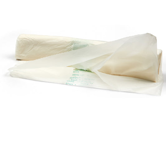 PERFETTO - 0359D - Biosacco per immondizia - 42x42 cm - 10 L - 19 micron - bianco - Perfetto - rotolo da 15 sacchi