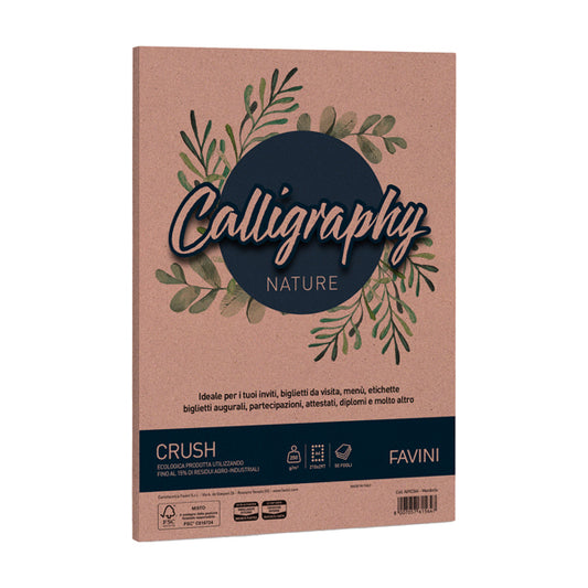 FAVINI - A69C564 - Carta Calligraphy Nature - A4 - 250 gr - mandorla - Favini - conf. 50 fogli