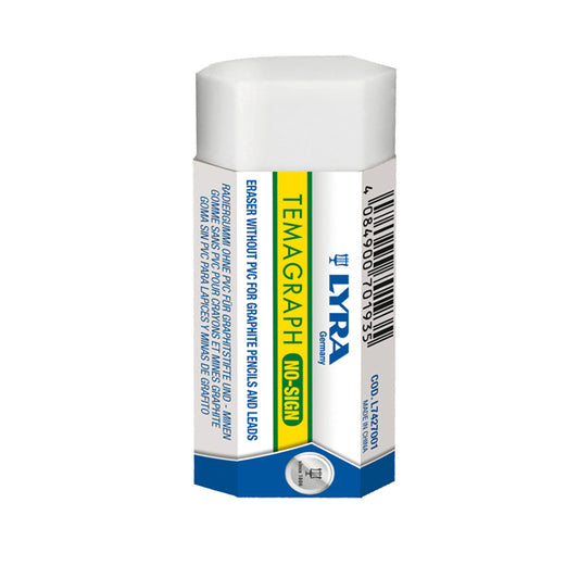 LYRA - L7427001 - Gomma Temagraph No Sign - 70x30x12mm - maxi gomma esagonale - Lyra