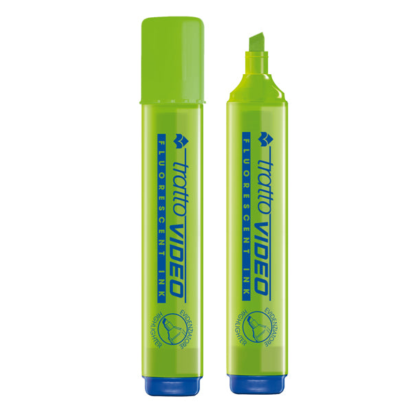 TRATTO - 830209 - Evidenziatore Tratto Video  - punta a scalpello - tratto da 1,0-5,0mm - lime - Tratto
