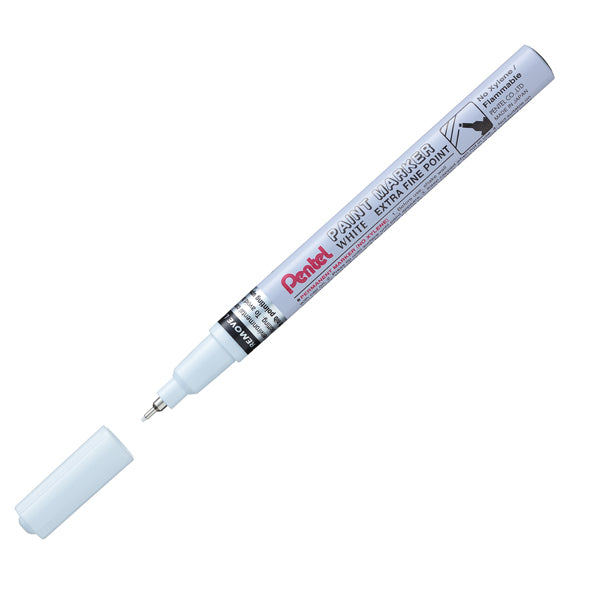 PENTEL - MFP10-W - Marcatore Paint Marker Linea Amiko - punta extra fine 0,60mm - bianco - Pentel