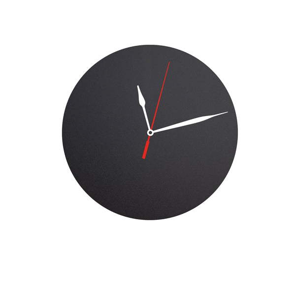 SECURIT - FB-CLOCK - Lavagna da parete Silhouette - diametro 29 cm - forma orologio - nero - Securit