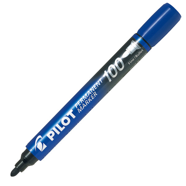 PILOT - 002706 - Marcatore Permanente Markers 100 - punta tonda 4,50mm - blu - Pilot