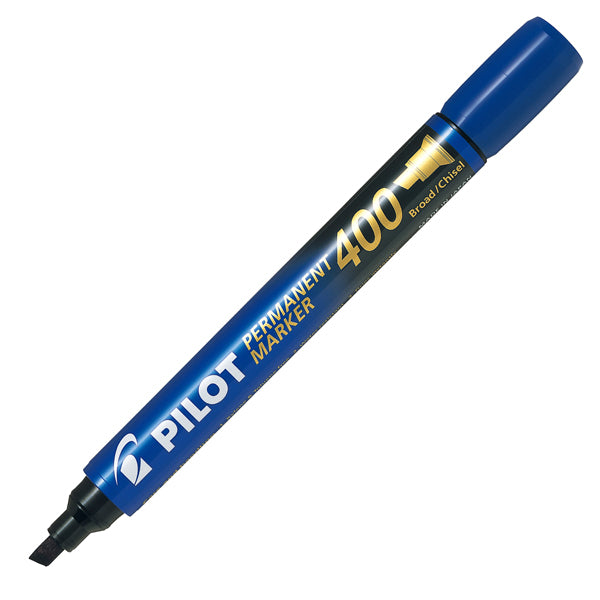 PILOT - 002711 - Marcatore Permanente Markers 400 - punta a scalpello 4,50mm - blu - Pilot