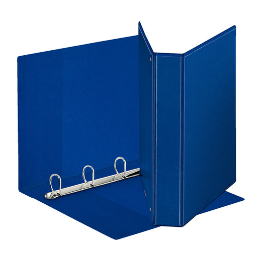 ESSELTE - 394753500 - Raccoglitore personalizzabile Display - 4 anelli a D 40 mm - dorso 5,9 cm - 22x30 cm - blu - Esselte