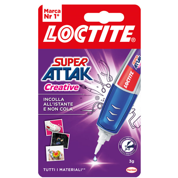 LOCTITE - 2631600 - Colla Super Attak Creative - 3 gr - trasparente - Loctite
