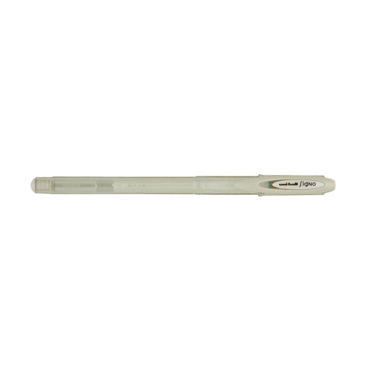 UNI MITSUBISHI - M UM120AC BI - Penna a sfera gel con cappuccio Uni Ball Signo - punta 0,7mm - bianco - Uni Mitsubishi