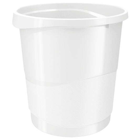 ESSELTE - 623945 - Cestino gettacarte Europost VIVIDA - 25,8 x 28,5 cm - altezza 32,2 cm - 14 L - bianco - Esselte