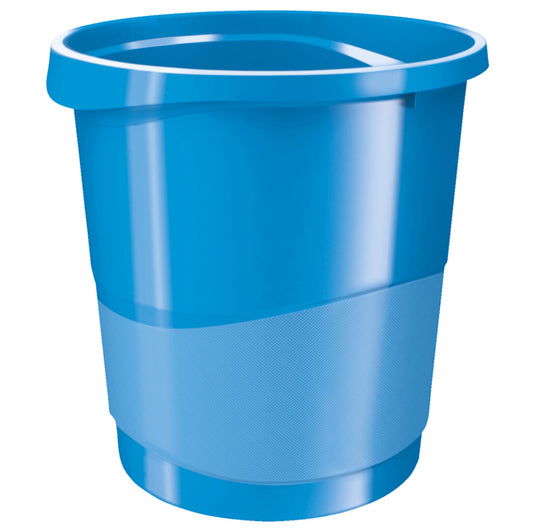 ESSELTE - 623948 - Cestino gettacarte Europost VIVIDA - 25,8 x 28,5 cm - altezza 32,2 cm - 14 L - blu - Esselte