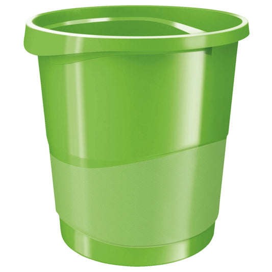 ESSELTE - 623950 - Cestino gettacarte Europost VIVIDA - 25,8 x 28,5 cm - altezza 32,2 cm - 14 L - verde - Esselte