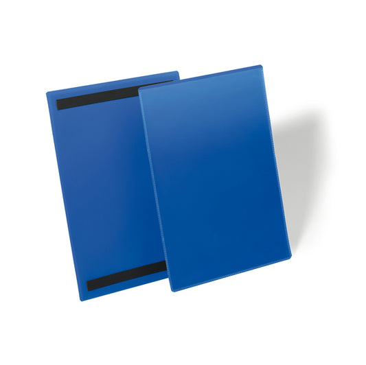 DURABLE - 1744-07 - Buste identificative magnetiche - A4 verticale - blu - Durable - conf. 50 pezzi