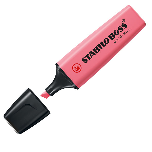 STABILO - 70-129 - Evidenziatore Boss Original Pastel - punta a scalpello - tratto 2 - 5 mm - rosa antico 129 - Stabilo