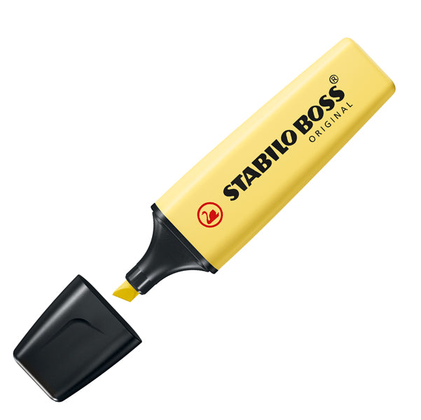 STABILO - 70-144 - Evidenziatore Boss Original Pastel - punta a scalpello - tratto 2 - 5 mm - giallo banana 144 - Stabilo