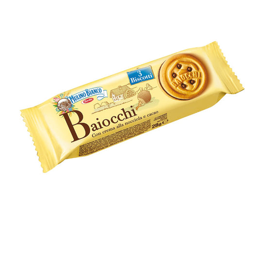 BARILLA - BABA3 - Baiocchi - Mulino Bianco - monoporzione con 3 biscotti da 28 gr