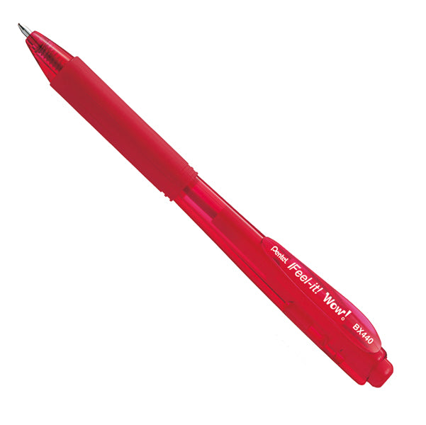 PENTEL - BX440-BI - Penna a sfera a scatto Feel It - rosso - punta 1,0mm - Pentel