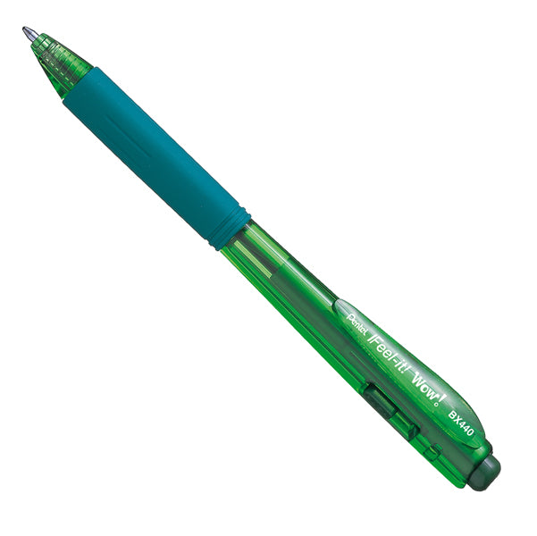 PENTEL - BX440-DI - Penna a sfera a scatto Feel It - verde - punta 1,0mm - Pentel