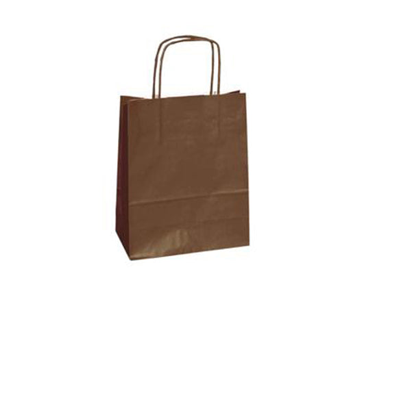 Mainetti Bags - 022647 - Shopper Twisted - maniglie cordino - 36  x 12 x 41 cm - carta kraft - marrone - Mainetti Bags - conf. 25 pezzi