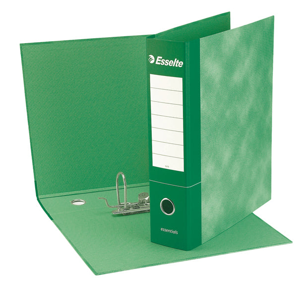 ESSELTE - 390772180 - Registratore Essentials G72 - dorso 5 cm - commerciale 23x30 cm - verde - Esselte